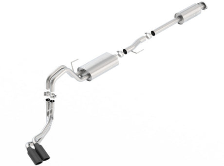 Borla 15-17 F-150 2.7L/ 3.5L EcoBoost/ 5.0L V8 4in. Tip Side Exit S-type Exhaust Black Chrome - View 3 | Dirty Garage
