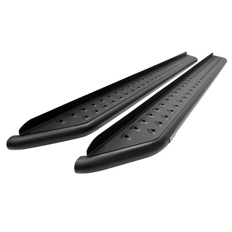 2019-2026 GM 1500/HD Crew Cab Outlaw Series Black Nerf Step Bars - View 9 | Dirty Garage