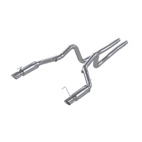 2005-2009 Mustang GT 4.6L Dual Split Rear Race Cat Back Exhaust System - View 3 | Dirty Garage