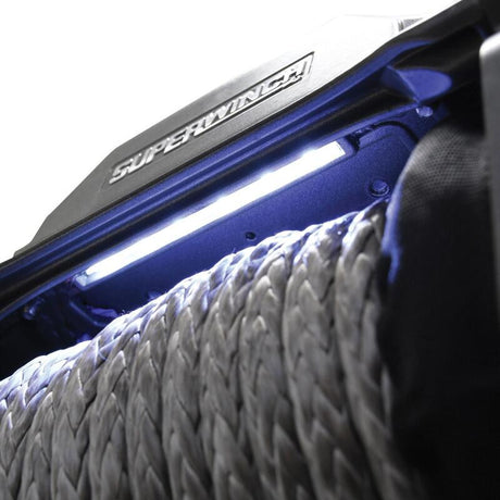 Universal 10k LB 12V SX10SR DC Graphite Synthetic Rope Winch - View 13 | Dirty Garage