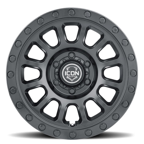 ICON Hulse 18x9 8x6.5 12mm Offset 5.5in BS Double Black - View 5 | Dirty Garage
