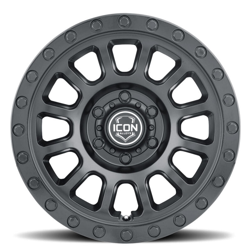 ICON Hulse 17 X 8.5 / 6 X 5.5 / 25mm Offset / 5.75in BS Double Black - View 5 | Dirty Garage