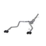 2019-2021 GM 2.5 Dual Split Rear Cat Back Quad Carbon Fiber Tips - View 2 | Dirty Garage