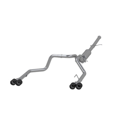 2019-2021 GM 2.5 Dual Split Rear Cat Back Quad Carbon Fiber Tips - View 2 | Dirty Garage