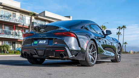 2020-2025 GR Supra ATAK Cat-Back Exhaust System w/ Black Chrome Tips - View 2 | Dirty Garage