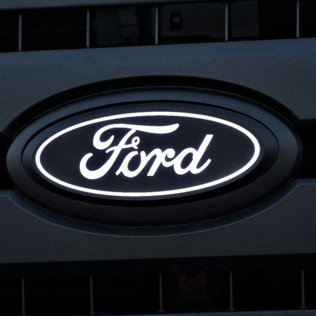 2023 F-150 Front Luminix Ford LED Emblem - View 4 | Dirty Garage
