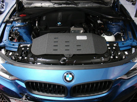 2012-2016 BMW 328i F30 2.0L Wrinkle Black Short Ram Intake w/ MR Tech and Air Box - View 6 | Dirty Garage