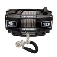 Superwinch 10000 LBS 12V DC 3/8in x 54ft Synthetic Rope Scorpion 10000SR Winch - Black Powdercoat | Dirty Garage
