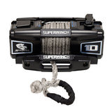 Superwinch 10000 LBS 12V DC 3/8in x 54ft Synthetic Rope Scorpion 10000SR Winch - Black Powdercoat | Dirty Garage