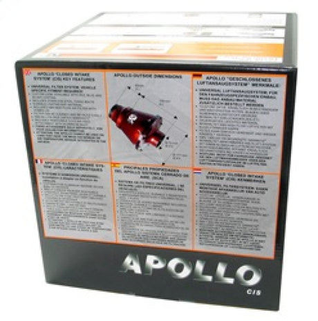 Universal Apollo Black Cold Air Intake - 70mm OD FLG PP - View 10 | Dirty Garage