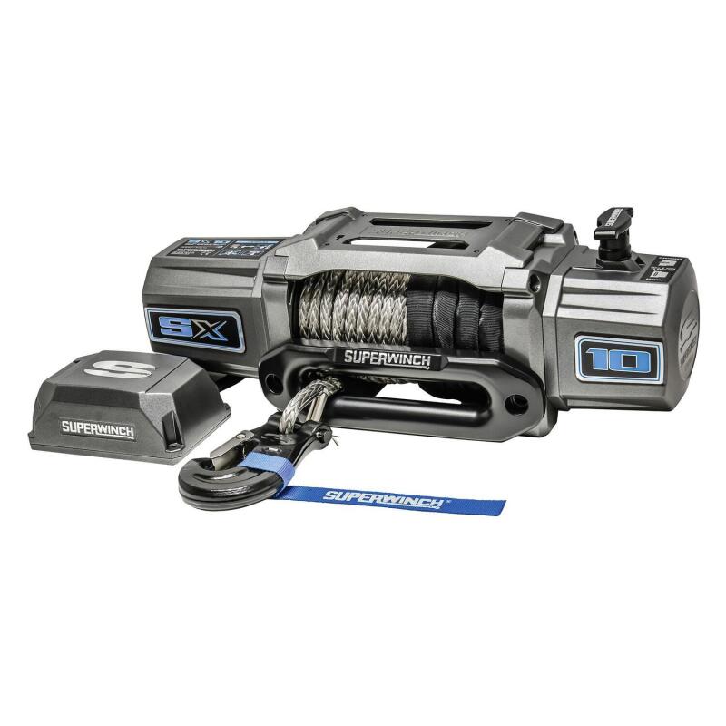 Universal 10k LB 12V SX10SR DC Graphite Synthetic Rope Winch - View 14 | Dirty Garage