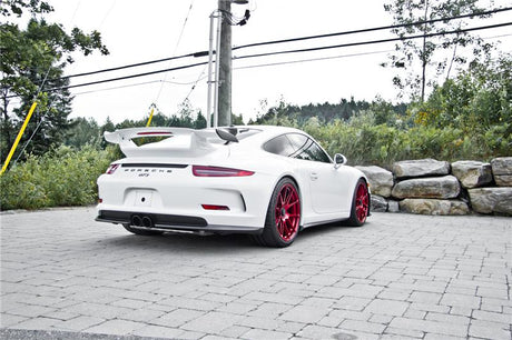2014-2019 Porsche GT3 GT3RS 3" Center Muffler Bypass 4" Tips Black Coated - View 6 | Dirty Garage