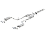 Borla 15-16 Dodge Challenger R/T 5.7L Dual Rectangle Angle Cut Dual Split Rear Exit ATAK Exhaust - View 4 | Dirty Garage