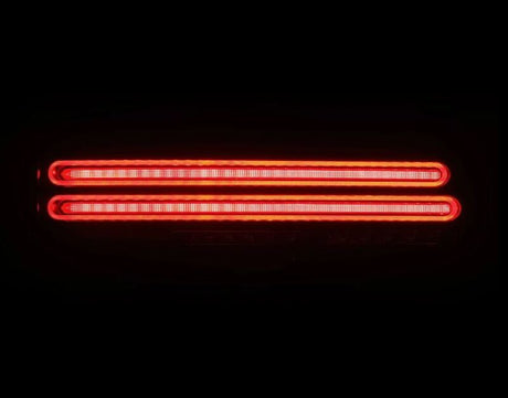 2023-2025 Z Nova-Series Twin-Loop Prismatic LED Tail Lights Alpha Black - View 4 | Dirty Garage