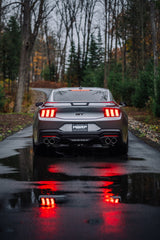 2024-2026 Mustang 5.0L Alum SS 3" Cat Back Dual Split Exhaust Quad Tips Valve Delete - View 4 | Dirty Garage