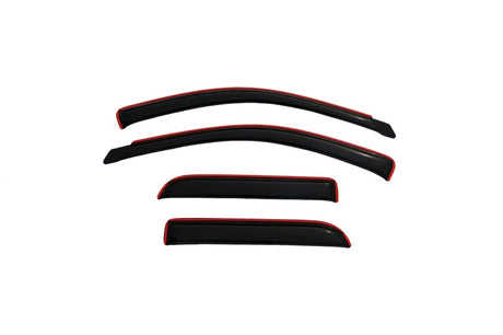2002-2008 Ram 1500 Quad Cab Front and Rear Window Deflectors Smoke | Dirty Garage
