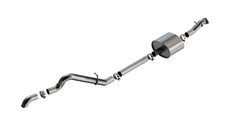Borla 21-22 Ford Bronco 2.7L 2DR/4DR T-304 Stainless Steel Cat-Back S-Type Exhaust - Brushed | Dirty Garage