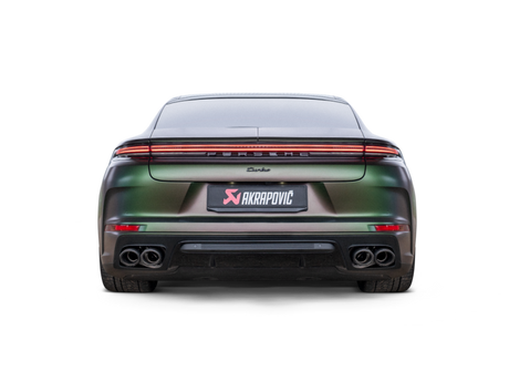 2024-2025 Panamera Slip-On Line Titanium Central Muffler w/ Carbon Tips - View 2 | Dirty Garage
