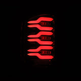 2014-2018 GM 1500 HD Luxx-Series LED Tail Lights Alpha-Black w Active Light Sequential Signal - View 8 | Dirty Garage