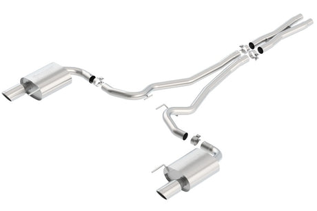 Borla S-Type Cat-Back 15-17 Ford Mustang GT 5.0L V8 MT/AT 2.5in pipe 4in tip - View 3 | Dirty Garage
