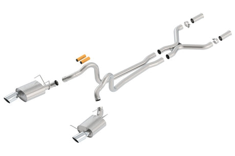 Borla 13-14 Mustang GT/Boss 302 5.0L V8 RWD Single Split Rear Exit ATAK Catback Exhaust - View 3 | Dirty Garage