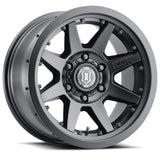 Universal Rebound Pro 17x8.5 Satin Black Wheel 6x5.5 25mm Offset 5.75" BS 95.1mm Bore | Dirty Garage