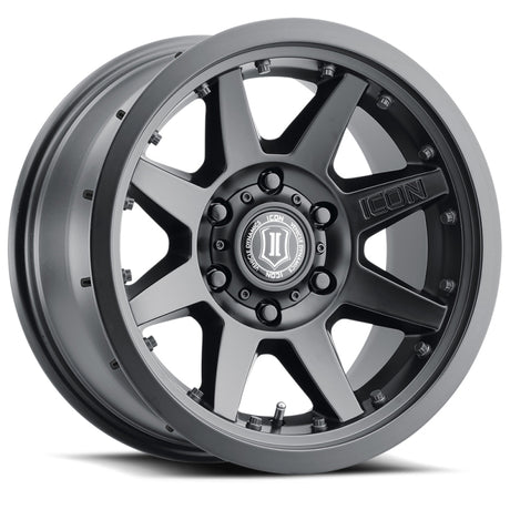 Universal Rebound Pro 17x8.5 Satin Black Wheel 6x5.5 25mm Offset 5.75" BS 95.1mm Bore | Dirty Garage
