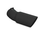 Universal 6" OD 5" Inlet 15.5" Length 30 Deg Bend Angled Rolled End Black Tip - View 4 | Dirty Garage