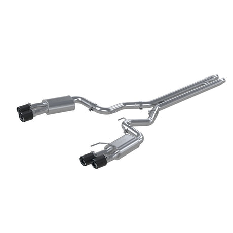 2018-2022 Mustang GT 5.0L 3" Cat Back Dual Rear 4" Quad Carbon Fiber Tips Street | Dirty Garage