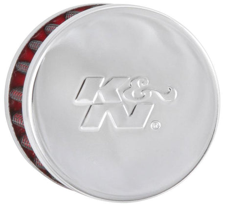 Universal Steel Base Chrome Top Crankcase Vent Filter 1/2in. Vent/2in. OD/1-1/2in. Height - View 3 | Dirty Garage