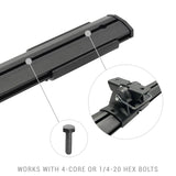 Go Rhino Universal XRS 37 3/4 Cross Rail Accessory Set - Tex. Black - View 3 | Dirty Garage