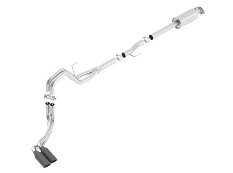 Borla 15-16 Ford F-150 3.5L EcoBoost Ext. Cab Std. Bed Black Chrome CB Exhaust ATAK Truck Side Exit - View 4 | Dirty Garage