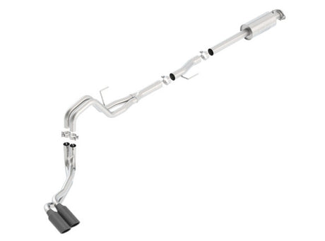 Borla 15-16 Ford F-150 3.5L EcoBoost Ext. Cab Std. Bed Black Chrome CB Exhaust ATAK Truck Side Exit - View 4 | Dirty Garage