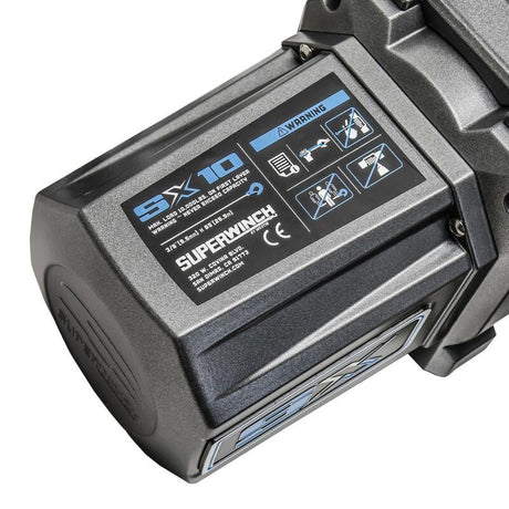 Universal 10k LB 12V DC SX10 Winch w/ Steel Wire Graphite Rope - View 7 | Dirty Garage