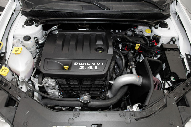 Universal 69 Series Typhoon Performance 13 Chrysler/Dodge 200/Avenger 2.4L Silver Cold Air Intake Kit - View 5 | Dirty Garage
