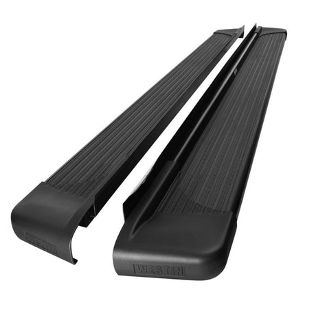 Universal SG6 Series 79" Black Aluminum Running Boards | Dirty Garage