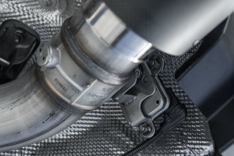 2020- Supra 3.0L 3" Catback Dual Rear Carbon Fiber Tips - View 2 | Dirty Garage