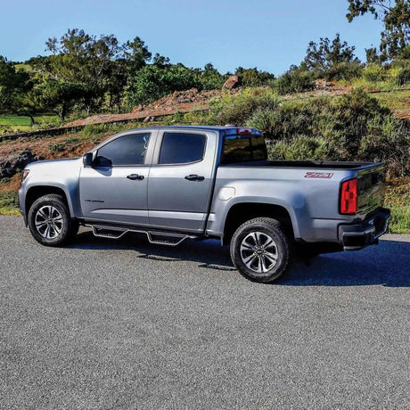 Westin 15-22 Chevrolet Colorado / GMC Canyon Crew Cab Outlaw Nerf Step Bars - Textured Black - View 6 | Dirty Garage