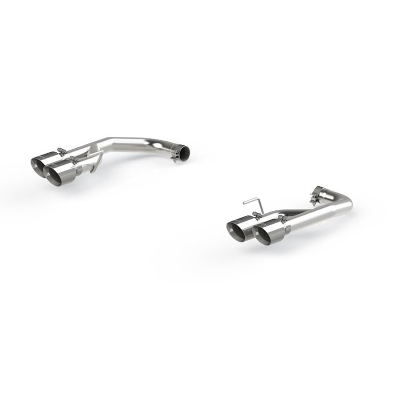 2018-2020 Mustang GT 2.5" T304 Dual Axle Back Exhaust System 4" Dual Wall Tips - View 4 | Dirty Garage