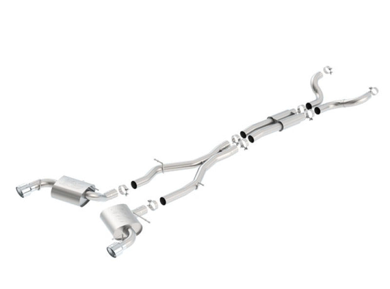 Borla 16-17 Chevy Camaro SS 6.2L ATAK Catback Single Split Rear Exit Exhaust w/Single Tips - View 2 | Dirty Garage
