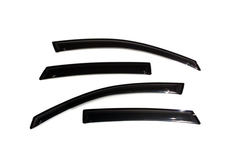 2008-2011 Focus Ventvisor Outside Mount Window Deflectors Smoke 4-Piece - View 5 | Dirty Garage