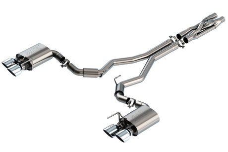 Borla 2020 Ford GT500 5.2L AT 3in ATAK CatBack Exhaust w/ Chrome Tips | Dirty Garage