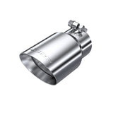 Universal 4" OD Dual Wall Angled Tip 3" Inlet 8" Length T304 - View 2 | Dirty Garage
