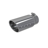 Universal 5 OD Angled Rolled End 4" Inlet 12" Length Tip - View 2 | Dirty Garage