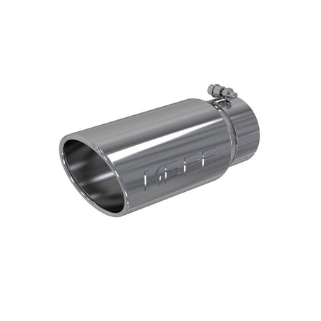 Universal 5 OD Angled Rolled End 4" Inlet 12" Length Tip - View 2 | Dirty Garage