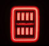 2019-2024 Gladiator Nova-Series Prismatic LED Tail Lights Alpha-Black - View 5 | Dirty Garage