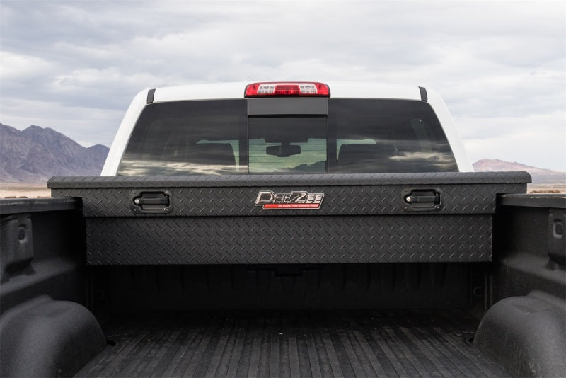 Dee Zee Universal Tool Box - Red Crossover - Single Lid Black BT Pull Handle (Low/Txt Blk) - View 4 | Dirty Garage