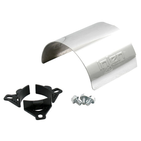 Universal Aluminum Air Filter Heat Shield 3.50 Polished - View 4 | Dirty Garage