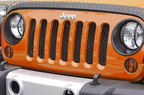 Rugged Ridge Mesh Grille Insert Black 07-18 Jeep Wrangler - View 2 | Dirty Garage