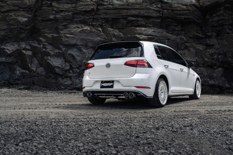 2015-2019 VW Golf R 3" T304 Cat Back Exhaust Carbon Fiber Tips - View 16 | Dirty Garage